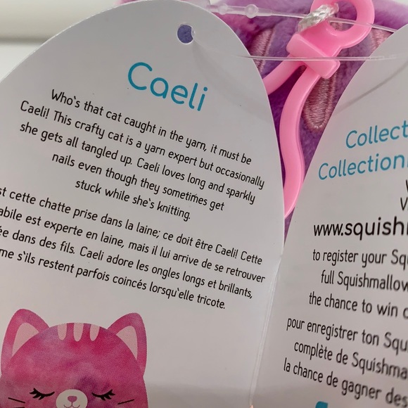 Caeli the purple cat Squishmallow clip! - Picture 6 of 7